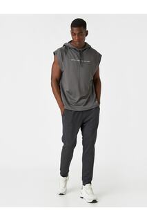 Спортивные брюки-джоггеры с кружевной талией Koton, серый
