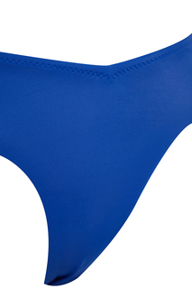 Плавки бикини с высоким вырезом и V-образным вырезом Saks Trendyol, синий