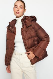 Зимняя куртка - Коричневый - Пуховик Trendyol, коричневый
