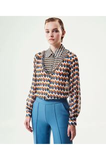 Блузка с геометрическим узором Machka, оранжевый