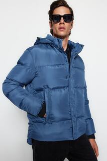 Зимняя куртка - синяя - базовая Trendyol, синий