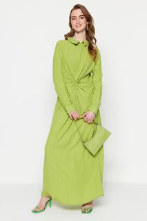 Платье - зеленое - шифт Trendyol Modest, зеленый
