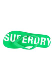 Спортивные тапочки мужские SUPERDRY, зеленый