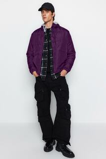 Зимняя куртка — фиолетовая — базовая Trendyol, фиолетовый