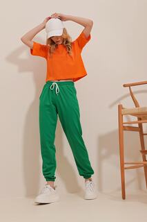 Спортивные штаны - Зеленый - Джоггеры Trend Alaçatı Stili, зеленый