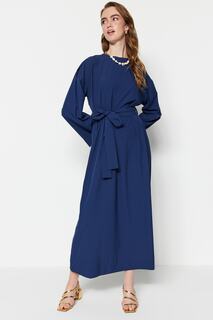 Платье - Темно-синий - А-силуэт Trendyol Modest, темно-синий