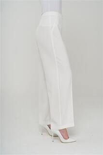 Широкие брюки с высокой талией Ecru 7557 Olcay, экрю