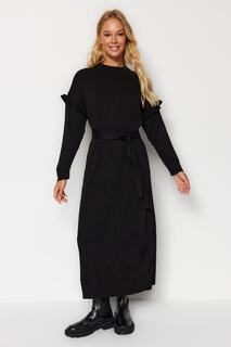 Платье - Черное - Свободное Trendyol Modest, черный