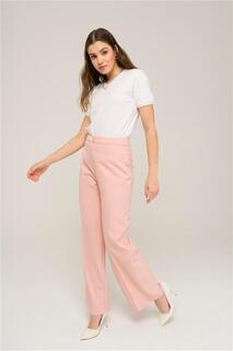 Широкие брюки с высокой талией Powder 7557 Olcay, розовый