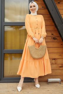 Платье Ayrobin на пуговицах Pamela - Оранжевый InStyle