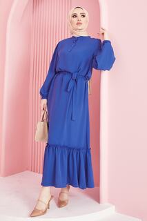 Платье Airobin на пуговицах Meyra — Saks Blue InStyle, темно-синий