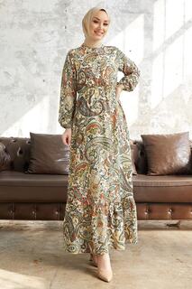 Платье Mora Complex из вискозы с цветочным принтом - Плитка InStyle, разноцветный