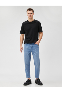 Широкие джинсовые брюки свободного кроя - Steve Jean Koton, синий