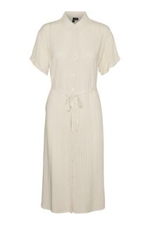 Платье больших размеров - Белый - Платье-рубашка Veromoda, белый