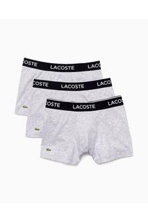 Боксеры - Серые - Однотонные Lacoste, серый