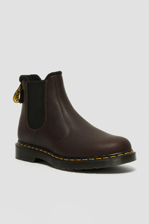 Ботильоны - Коричневые - На плоской подошве Dr. Martens, коричневый