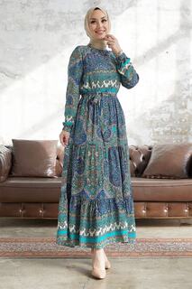 Платье Вискозное С Этническим Узором Oliva - Синий InStyle, разноцветный