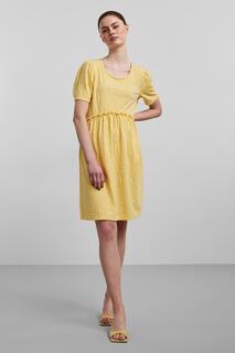 Платье для женщин/девочек для взрослых PIECES, желтый