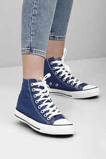 Темно-синие льняные женские повседневные спортивные ботинки на шнуровке, льняные кроссовки на плоской подошве 35777 GÖNDERİ(R), темно-синий