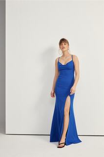 Платье с глубоким вырезом Saks Blue VATKALI, темно-синий