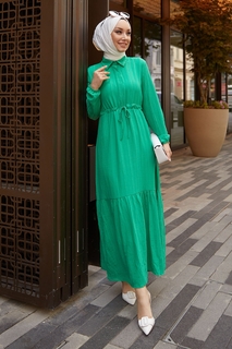 Платье С Поясом Aliza Tunnel - Зеленый InStyle