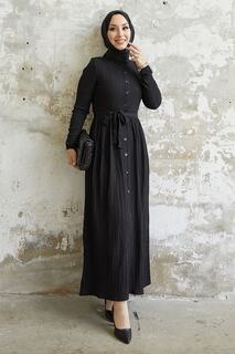 Платье С Поясом Lemina - Черный InStyle