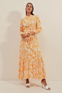 Платье с экзотическим узором – Шафран Bigdart, желтый