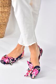 Ткань для женщин темно-синего цвета/фуксии Ballerina Fox Shoes, розовый