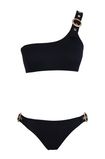 Комплект бикини с аксессуарами на одно плечо Sailor Moda, черный