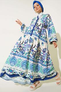 Платье-хиджаб с оригинальным рисунком - Saks Bigdart, разноцветный