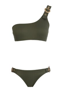 Комплект бикини с аксессуарами на одно плечо Sailor Moda, хаки