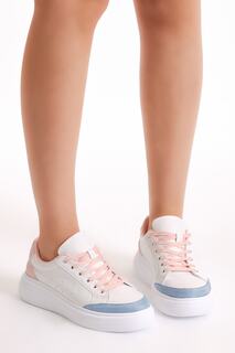 Женские белые спортивные туфли на шнуровке с полиподошвой из порошкового материала Tonny Black, белый