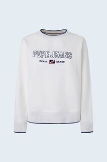 Толстовка - Белый - Классический крой Pepe Jeans, белый