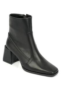 Женские ботинки с тупым носком и боковой молнией Capone Outfitters, черный