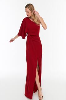 Вечернее платье и платье для выпускного – Бордовый – Shift Trendyol, бордовый