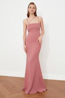 Вечернее платье и платье для выпускного - Розовый - Русалка Trendyol, розовый