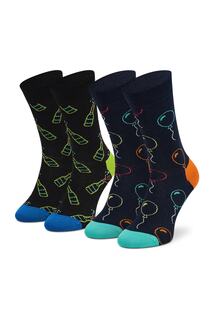 Подарочный набор из 2 носков You Did It Happy Socks, разноцветный