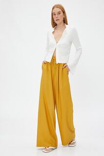 Женские джинсы горчичного цвета Koton, желтый
