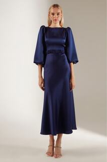 Помолвочное платье Heleny Saks специального дизайна BETTY &amp; SAM, темно-синий
