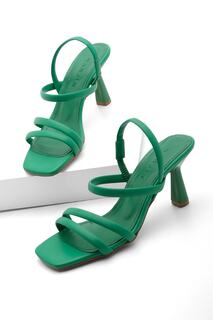 Высокие каблуки - Зеленый - Туфли на шпильке Marjin, зеленый