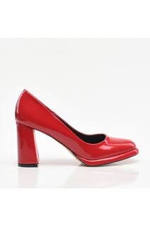 Высокие каблуки - Красный - Блок Yaya by Hotiç