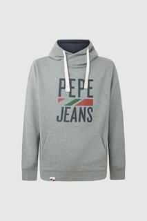 Толстовка - Серый - Классический крой Pepe Jeans, серый