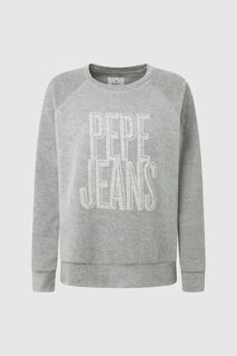 Толстовка - Серый - Классический крой Pepe Jeans, серый