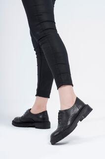 Женские оксфорды из натуральной кожи на шнуровке повседневная обувь CZ London, черный
