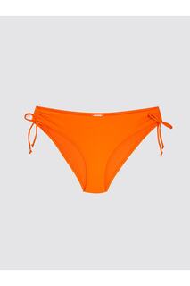 Женские плавки бикини без принта LC Waikiki, оранжевый