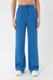 Женские синие трикотажные брюки с эластичным поясом Lafaba, синий