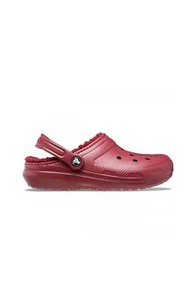 Женские тапочки Classic Lined Clog Crocs, красный