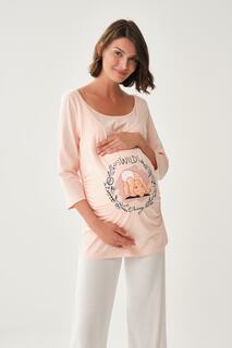 Розовая футболка для беременных Dagi, розовый