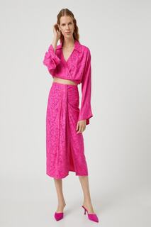 Розовая юбка Koton, розовый