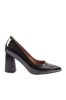 Женские туфли на оцинкованном каблуке с острым носком и низким вырезом DGN, черный
